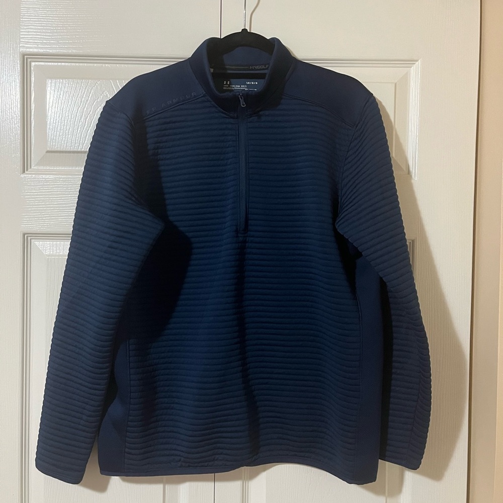 Under Armour Men's Dark Blue Zip-Up Sweater